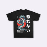 ドラゴン - オーバーサイズ日本製Tシャツ