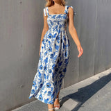 ナラ™ レディース ノースリーブ ワイドドレス