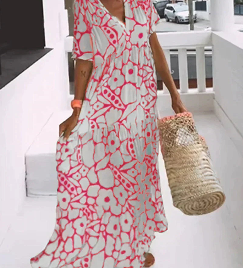 クリスティーヌ | 夏のための軽やかで流れるようなドレス
