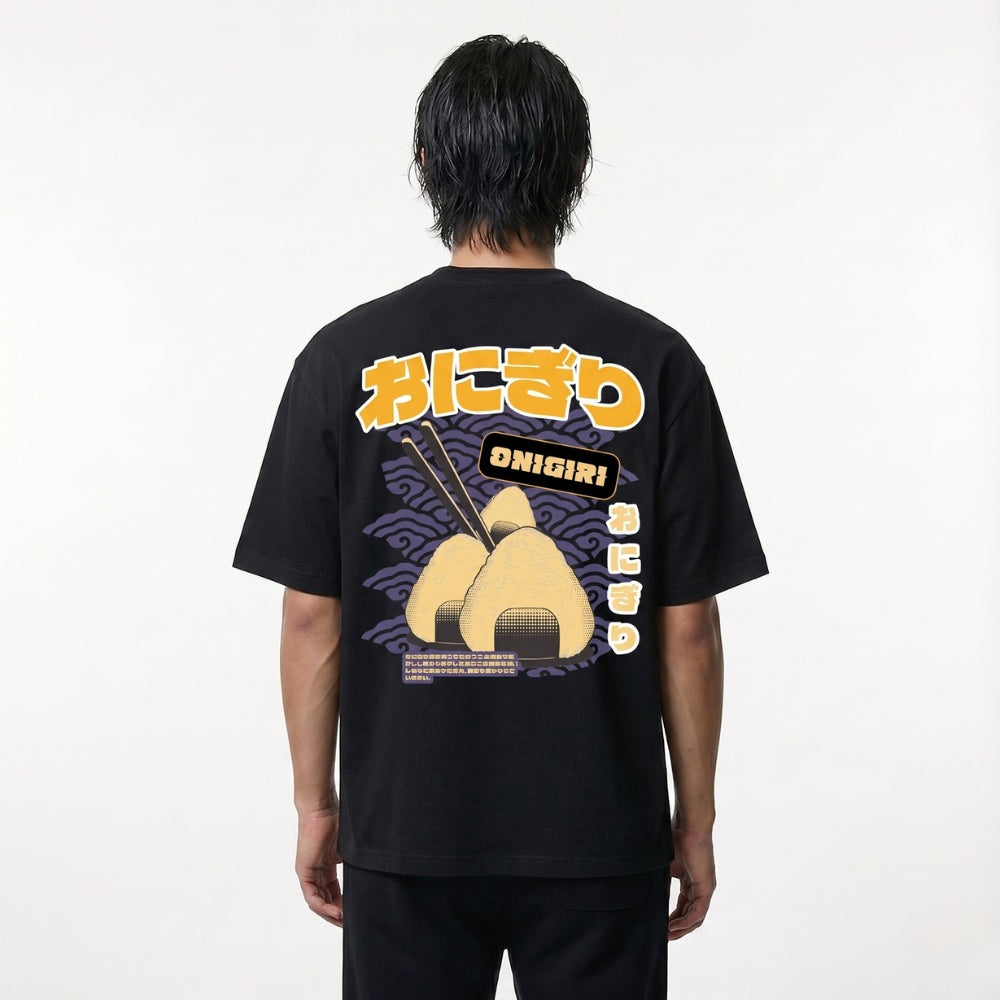 おにぎり - ビッグサイズの日本製Tシャツ