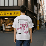 桜見 - ビッグサイズ日本製Tシャツ