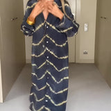 ジュリア™ | ボヘミアンストライプのロングドレス