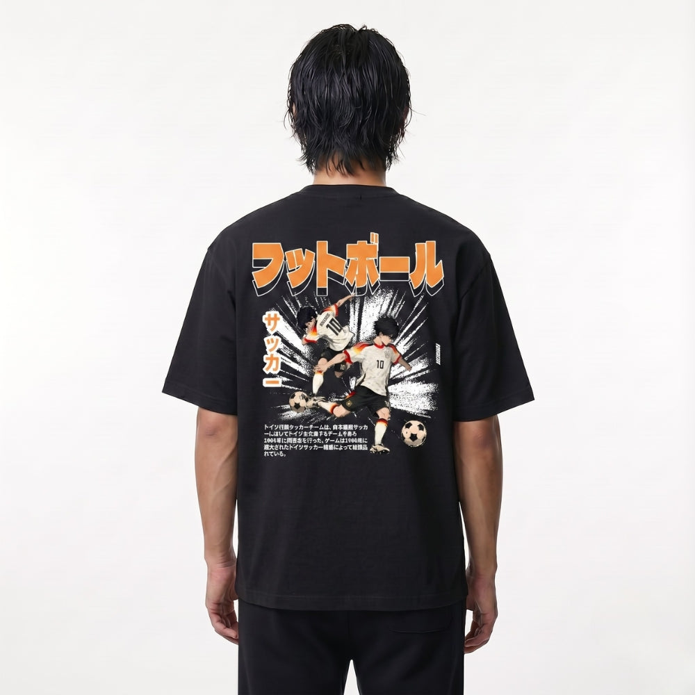 ドイツワールドカップ26 - 日本風オーバーサイズTシャツ