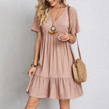 ナタシャ™ | プリーツテクスチャーの流れるような魅力的なドレス