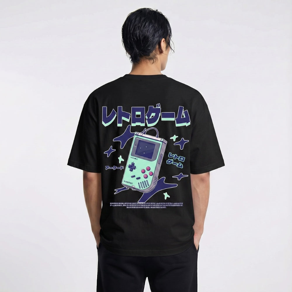 レトロゲーム - 日本製オーバーサイズTシャツ