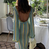 アルバ™ロングバックレスドレス