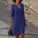 シルビア | Vネックのタイムレスドレス