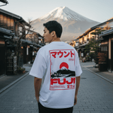 富士 - 日本製オーバーサイズTシャツ