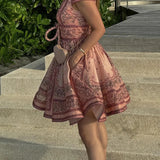 ミナ ™ 夏のプリントドレス