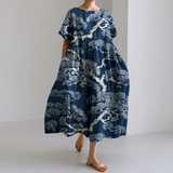 ミオ｜マルチプリントのワイドワンピース