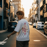 桜 - オーバーサイズ日本風Tシャツ