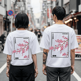 桜見 - ビッグサイズ日本製Tシャツ