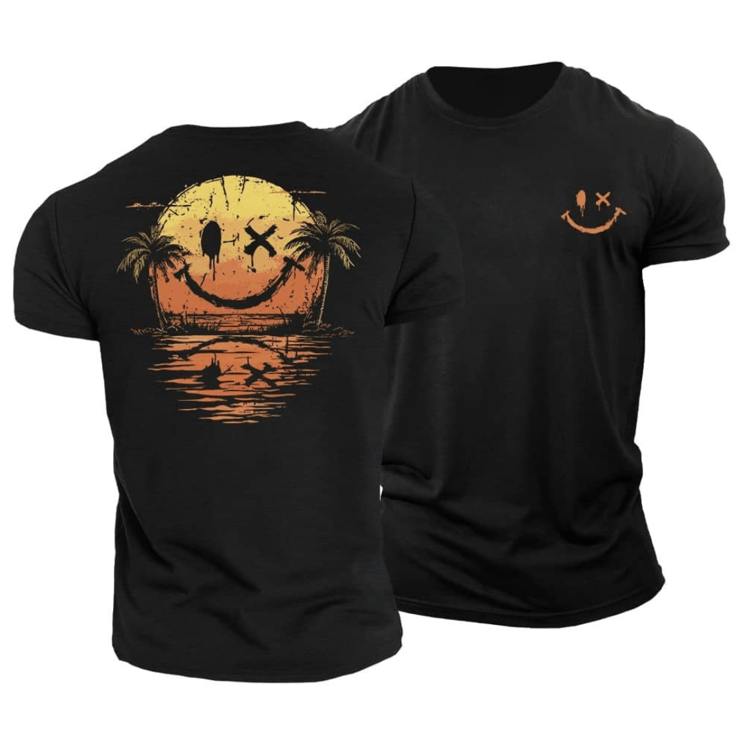 スマイリーと海の夏用Tシャツ