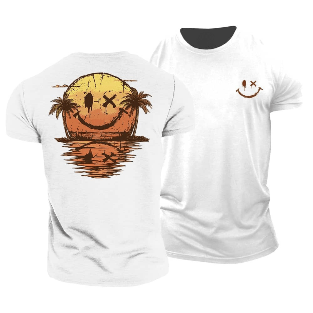スマイリーと海の夏用Tシャツ