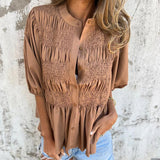 Aukje™ | イビサスタイルのシックなブラウス